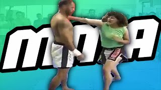 Mujer RETA Hombre ▶ Combate de MMA Casi SIN REGLAS [upl. by Keppel]