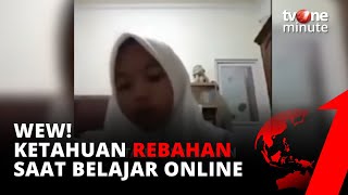 Lupa Matikan Kamera Zoom Siswi Ini Ketahuan Rebahan Sambil Angkat Kaki  tvOne [upl. by Ethbinium]