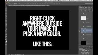 Photoshop 30second Background Color Switch Tip from Scott Kelby [upl. by Katalin]