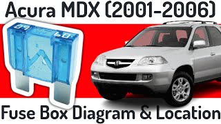 Acura MDX YD1 20012006  Fuse Box Diagram amp Location [upl. by Liscomb]