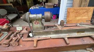 Delta Double Duty RARE Antique LATHE Plus Attachments amp Original Files  Woodworker Wood Bench WOW [upl. by Machute]