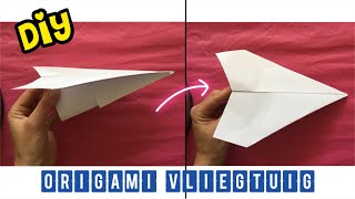 ★ SUPER MAKKELIJK VLIEGTUIG VOUWEN VAN A4 PAPIER ★ DIY Knutselen Nederlands ★ Craft with paper [upl. by Airotna210]