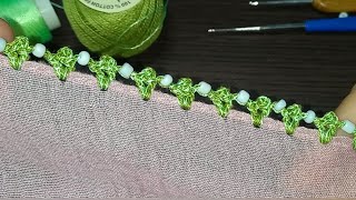 👌 wow very easy and simple crosia dupatta designQureshia ki Lace designHow to crochet dupatta lace [upl. by Ernesto]