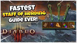 Fastest Staff of Herding Guide Ever Diablo 3 Season 28 Altar Requirement [upl. by Eboj]