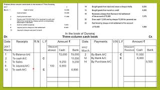 How to prepare Three Column Cash Book in Tamil Explain Subsidiary Book II 11th Accountancy தமிழில் [upl. by Eiramac21]