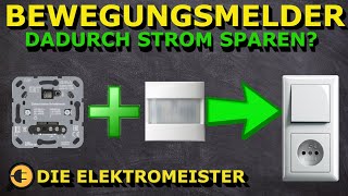 Bewegungsmelder anschließen amp gegen Schalter tauschen Strom sparen durch Bewegungsmelder Tutorial [upl. by Affrica]