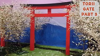 Making a TORII Gate for a CHERRY BLOSSOM Display  DIY Cosplay Prop Pt3 [upl. by Aloeda]