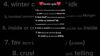 BFF Quiz [upl. by Ylus]