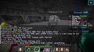 playing the donut smp and rating base and buying spawnersell ign JacetheSauce222 [upl. by Bonar]