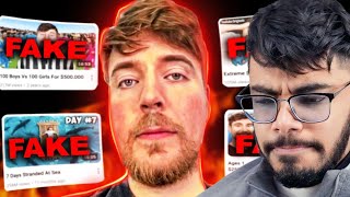 Top 5 Times When Mr Beast Faked His VideosProof  Casetoo Reacts [upl. by Hey515]