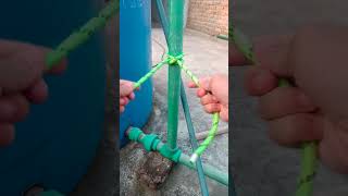 Tie most usefull and secure ropes knot how rope diy [upl. by Alyacim]