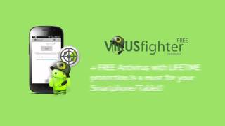 Android antivirus for free  VIRUSfighter Android FREE [upl. by Dulcle]