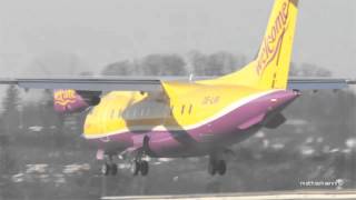 WELCOME AIR Dornier 328 Landing at Airport BernBelp  Great Mountain View [upl. by Stilla]