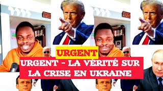 🔵🔴 URGENT  LA VÉRITÉ DANS LE CONFLIT ENTRE UKR ET LA RUSSIE  acte 1 [upl. by Cecilio]