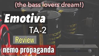 Best Home Amplifier under 1000 for bass lovers Emotiva TA2 Stereo Amp Review [upl. by Jola998]