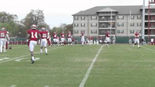 Alabama Safeties Interception Drills 32815 [upl. by Ballou]