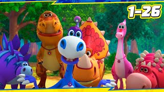 🦖 TURBOZAURS  ALL EPISODES OF THE FIRST SEASON  Family Kids Cartoon  Dinosaurs Cartoon for Kid [upl. by Enad994]