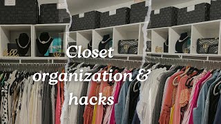 CLOSET ORGANIZATION HACKS amp TOURBUDGET FRIENDLY [upl. by Ynomrah]