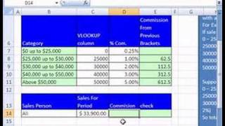 YouTubersLoveExcel46 VLOOKUP amp Previous Bracket Trick [upl. by Effy]