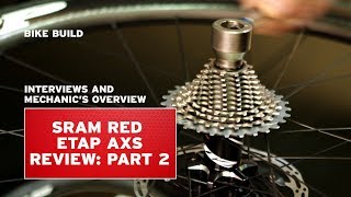 SRAM Red eTap AXS  part 2 bike build mechanics overview [upl. by Nottap]