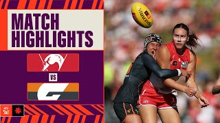 Sydney Swans v GWS Giants Highlights  Week Four 2024  AFLW [upl. by Ttimme]