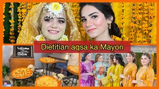 Dietitian Aqsas Mayon function  Meri Behan ka mayon  Khadija Afzal [upl. by Eselehs]