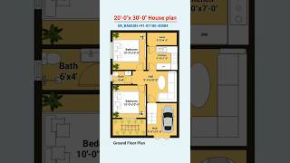 20x30 House plan 20 by 30 Home plan 2030 घर का नक्शा shorts viral homeplan homedesign trending [upl. by Dun964]