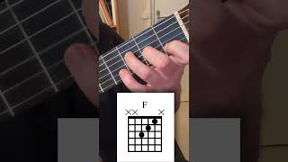 ASTUCE DU FA MAJEUR tutoguitar chords fmajor [upl. by Hocker]