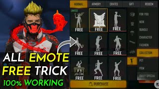 How To Get Free Emotes In Free Fire Free Emote Best Trick [upl. by Marni]