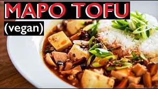 Vegan Mapo Tofu recipe  HOW TO MAKE SPICY DOUBANJIANG DOUFU 麻婆豆腐 [upl. by Orozco]