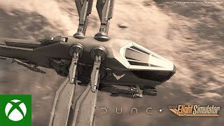 Microsoft Flight Simulator  Dune Expansion Announce Trailer  4K [upl. by Ahsinrat]