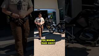 Trading bikes with a cop [upl. by Cleodell]