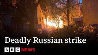 Russian strike on Lviv in Ukraine kills seven  BBC News [upl. by Laden]