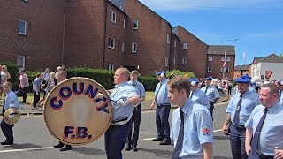 County Flute Band at Abod June Rally 2024 [upl. by Alicirp]