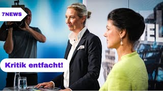 SPD spricht von „Wagenknecht Lüge“ für AfD deutet sich „Bruch von Wahlversprechen“ an [upl. by Notsuj]