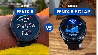 Garmin Fenix 8 vs Garmin Fenix 8 Solar [upl. by Kcaz]