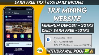 New Usdt Mining Site  Usdt Earning site  TRX Usdt Mining app  cloud mining  Usdt investment site [upl. by Attecnoc]