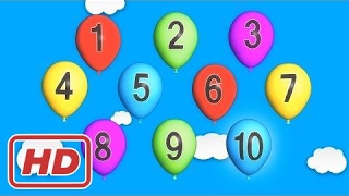 Binkie TV  123  Learn English Numbers With Balloons  For Kids [upl. by Perretta]