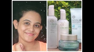 My Current Skincare Routine using The FaceShop Chia Seed Products [upl. by Aisayt]