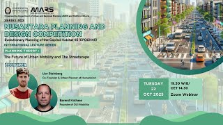 Series 03 Planning Theory The Future of Urban Mobility and The Streetscape [upl. by Areht745]