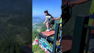 Bungee Jumping With Rope In Beautiful PlaceAsmr Bungee Jumping shorts [upl. by Aihtela640]