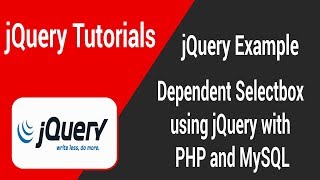 Dependent Select box using jQuery with PHP and MySQL [upl. by Marka]