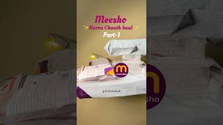 Meesho Karva Chauth haul  puja thali  sindoor meeshofinds unboxing shorts [upl. by Seagrave]