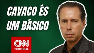 COMENTADOR DA CNN ARRASA CAVACO SILVA [upl. by Eineg]