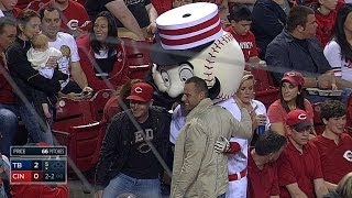 Mr Redlegs takes photos with Reds faithful [upl. by Tadio913]