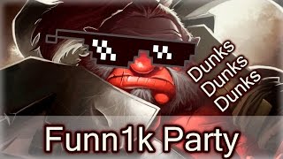 Funnik after NaVi — Axe dunks party vs Alliance [upl. by Aerdied707]