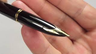 Waterman Carene Essential Black and Gold Fountain Pen GT [upl. by Nevur673]