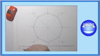 COSTRUZIONE DI UN OTTAGONO REGOLARE INSCRITTO IN UNA CIRCONFERENZA  II EDIZIONE IN 4K  1150 [upl. by Anneuq]