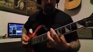 Death metal riffage in B standard  Jackson Soloist Pro 1990 [upl. by Analeh]