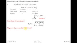 pH berekening amfoteren  oefening 1 [upl. by Adriano]